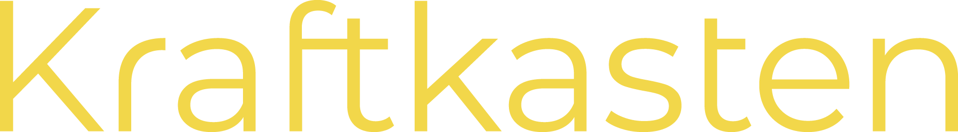 Kraftkasten Schriftzug